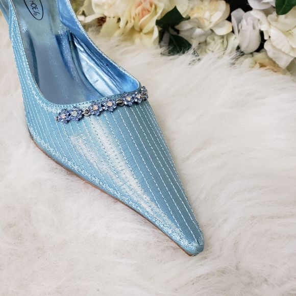 Mermaidcoee 🧜‍♀️ Princesscore 👸Blue Kitten Heels - Picture 2 of 3